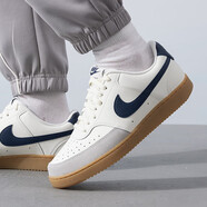 耐克（NIKE）官方 艦店男鞋 COURT VISION 男子防滑耐磨白綠低幫運動板鞋 HF1068-133 帆白灰 44