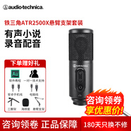 鐵三角（Audio-technica）鐵三角atr2500X-USB電容麥克風(fēng)手機(jī)話筒專業(yè)電腦錄音設(shè)備套裝主播雪怪type-c ATR2500-X配懸臂支架套餐