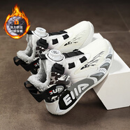 李寧熱品牌斷碼男童鞋運動(dòng)鞋2025秋冬新款兒童加絨防滑跑步籃球鞋大男孩 白黑 加絨 35 標準運動(dòng)鞋碼