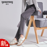 寓美棉莫纖維九分褲3477女春夏季新品修身顯瘦單褲子百搭簡(jiǎn)約 灰色 2XL 建議140-160斤