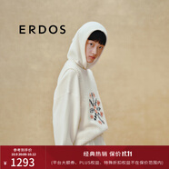 ERDOS 雪花提花背心圓領(lǐng)厚款疊穿針織毛衣圣誕女套衫羊絨衫 白 160/80A/S