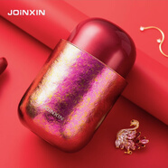 JOINXIN莊信雙層純鈦杯馬卡龍色時(shí)尚便攜口紅杯包包杯辦公車載保溫泡茶杯 玫瑰金180ml