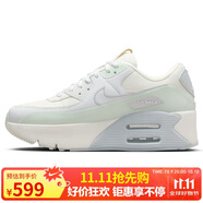 耐克NIKE休閑鞋女子減震AIR MAX 90 LV8運動(dòng)鞋HF0782-102帆白/綠38