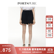 PORTS寶姿女裝2024年春夏新品中腳口短褲RT8P024QWA005 BLACK 36