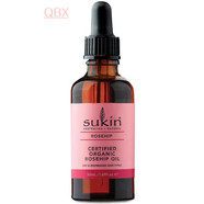 QBX澳洲Sukin RoseHip Oil蘇芊有機(jī)野玫瑰果油精華液修復(fù)油保濕抗皺 50ml