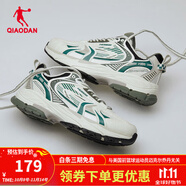 喬丹QIAODAN【開(kāi)元】質(zhì)燥運動(dòng)鞋夏季情侶款老爹鞋網(wǎng)面透氣休閑跑步鞋 象牙色/叢影綠(男) 35
