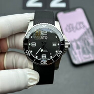 AF廠(chǎng)康卡斯潛水系列男士商務(wù)休閑全自動(dòng)機械夜光防水手表 41mm 杏色