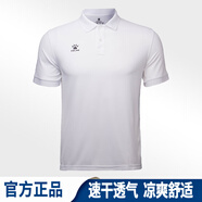 JS&KEKELME卡爾美polo衫男士速干 干足球健身短袖T恤女款訓(xùn)練運(yùn)動(dòng)定制 男款-白色_涼爽速干_干 M