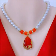 合成仿珍珠女項鏈母親節禮物珍珠項鏈送媽媽長(cháng)輩氣質(zhì)百搭首飾項鏈 款式一