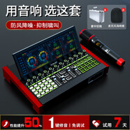 十盞燈 G10麥克風(fēng)聲卡G20套裝手機(jī)電腦通用抖音快手主播直播K唱歌喊麥帶貨專業(yè)錄音變聲變音器設(shè)備全套裝 【新款】W12無(wú)線動(dòng)圈麥+G20（送麥克風(fēng)鋁箱）