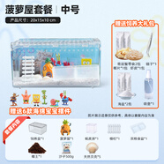 Barbarous Growth爬寵亞克力飼養(yǎng)盒爬蟲守宮寄居蟹箱蜥蜴蛇角蛙蜘蛛蝸牛甲蟲生態(tài)缸 寄居蟹造景套餐 系列一