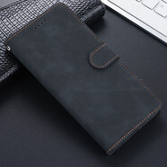 佩諾（PINO）vivo iQOOZ9手機(jī)殼iQOOZ9Turbo翻蓋式磨砂保護(hù)套防摔錢(qián)包插卡支架男女款時(shí)尚輕奢保護(hù)殼 【卡.磨砂翻蓋搭扣皮套】黑色 vivo iQOOZ9/Z9Turbo通用