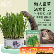 壽禾 貓草種子苗小麥種子盆栽懶人種植罐頭貓零食 貓草種子罐套裝A款