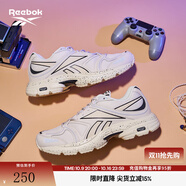 Reebok銳步官方男女款PREMIER ROAD拼接鞋面復古跑鞋 100070279-中性款 斑點米白 40.5