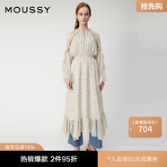 moussy 【歐陽娜娜同款】女裝新款度假連衣裙028GAH30-6140 075花紋米色 S 00001