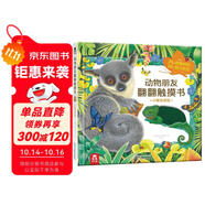 小猴去探險(xiǎn)-動(dòng)物朋友翻翻觸摸書  0-2歲 樂樂趣童書仿真觸感立體書省錢卡