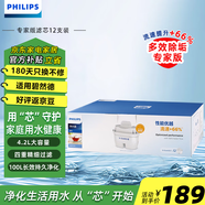 飛利浦凈水壺專家版濾芯家用過濾濾水壺碧然德通用濾芯12只裝