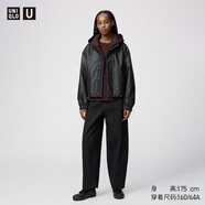 優(yōu)衣庫合作款/女裝男裝廓形長褲/彎刀鐮刀褲480338 09 黑色 25 /160/64A