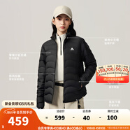 安踏雪殼羽絨服丨鵝絨輕薄羽女裝冬季新款戶外修身保暖內(nèi)膽休閑上衣 基礎(chǔ)黑 【700+蓬松度-鵝絨】 2XL (充絨量55)