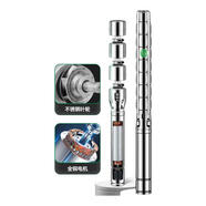 青蛙（FROG）青蛙深井泵6SP全不銹鋼泵工業(yè)建筑大流量高揚程不銹鋼潛水深水泵 6SP60-85/10-18.5KW（3寸） 配Y145充油電機