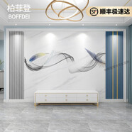 柏菲登現(xiàn)代輕奢簡約線條電視背景墻裝飾壁畫壁布背景板客廳影視墻裝飾畫 整張壁畫定制【12款式】 【強烈推薦】8D晶雕真絲布/平方