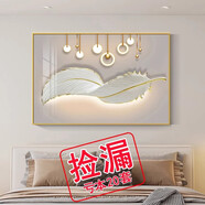 現代簡(jiǎn)約臥室床頭裝飾畫(huà)輕奢大氣主臥掛畫(huà)高級感房間背景墻面壁畫(huà) TU1783 30*40CM布紋理面黑邊