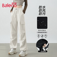 班尼路（Baleno）美式三防工裝褲子女2025春秋季新款高腰寬松街頭潮流兩穿休閑長(cháng)褲