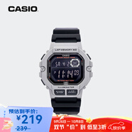 卡西歐（CASIO）【京東奧萊】手表男小方塊運(yùn)動防水學(xué)生男女表多功能非機(jī)械電子表 WS-1400H-1B