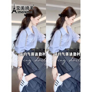 艾美琦美（AIMEIQIMEI）新款連衣裙女裝套裝茶系2025年夏季小個(gè)子通勤職業(yè)穿搭裙子女夏裝 【襯衣+裙子帶皮帶】 S