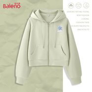班尼路（Baleno）短款連帽衛(wèi)衣外套女2025年春秋季百搭休閑時(shí)尚款開衫親膚透氣上衣