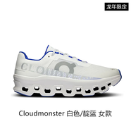 昂跑（On） 怪獸鞋 潮流運(yùn)動(dòng)鞋男女長(zhǎng)距離跑鞋Cloudmonster怪獸鞋 白色/靛藍(lán)【女】 36