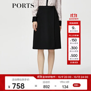 PORTS寶姿秋冬新品女裝中裙ALM9S018HWQ027 黑色 XXS (0)
