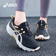 asics亞瑟士女鞋跑步鞋子女春夏季新款越野慢跑鞋緩沖減震戶外運(yùn)動(dòng)鞋 黑色/橙色 40