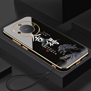 品勝華為Honor榮耀X50手機殼ALI-AN00保護5G套×5O新款AL1一ANOO全包 經(jīng)典黑送掛繩 榮耀X50