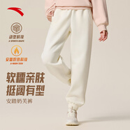 安踏加絨束腳褲丨針織運動(dòng)長(cháng)褲女冬季加絨保暖休閑橡筋口衛褲子