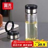 富光尚宇系列單層悶茶玻璃杯 男女士水杯高硼硅玻璃杯子泡茶杯500ml