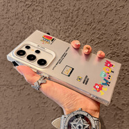 三星（SAMSUNG）【品質(zhì)原裝】適用三星s24ultra手機s25ultra殼感s25新款s24創(chuàng  )意冰 【相機合影小怪獸】銀色漸變磨砂彩銀IMD 三星Galaxy_S24_Ultra