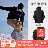 駱駝（CAMEL）三防沖鋒衣戶外登山服防風(fēng)防水防污三合一運(yùn)動(dòng)外套 AD12263514Y,羽絨內(nèi)膽幻影黑男女 XL