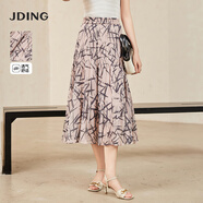 嬌鼎【商場(chǎng)同款】年夏季新品清新竹葉半裙女職場(chǎng)通勤裝CJSJ428 清新竹葉半裙 L