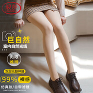 浪莎光腿神器打底褲女外穿雙層秋冬季加絨裸感肉色連褲襪一體褲膚踩厚