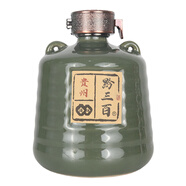 黔三百貴州茅臺(tái)鎮(zhèn)醬香酒白酒53度糧食釀造老酒500mlx6瓶老土藏壇子裝酒 53%vol 500mL 1壇