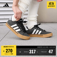 adidas DAILY 4.0復(fù)古百搭休閑帆布鞋男女阿迪達(dá)斯官方輕運(yùn)動(dòng) 黑色/白色/樹(shù)脂黃（IF4492）   44.5