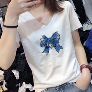 MODX香港女裝歐洲站2024夏裝新款歐貨韓版寬松百搭白色領(lǐng)短袖恤女棉 白色 S (78~95斤)