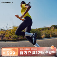 Merrell戶外越野跑鞋VAST SKY長空男女防滑耐磨輕量跑山越野鞋MR02黑銀39