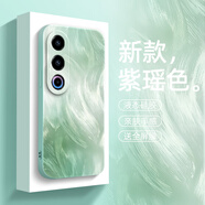 鉆色 魅族21note手機(jī)殼21pro漸變羽毛21直邊液態(tài)硅膠男女網(wǎng)紅款全包防摔新款保護(hù)套 淡青色-漸變羽毛綠G1+鋼化膜 魅族21note