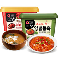 清凈園 韓國進口 金辣椒醬450g+包飯醬500g 部隊火鍋石鍋拌飯醬烤肉醬