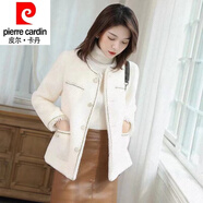 皮爾卡丹（pierre cardin）23年新款小香風(fēng)外套女秋冬季百搭年春季短款名媛小個子外套女 白色 XL 115-125斤