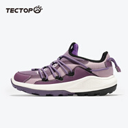 探拓（TECTOP）越野跑鞋男運動鞋2024夏季網(wǎng)面防滑減震戶外跑步鞋徒步登山鞋情侶 女款深紫/沉靜紫 35