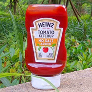 亨氏Heinz tomato ketchup美國進(jìn)口番茄醬料調(diào)味調(diào)料亨氏無加鹽番茄醬 No salt added美國產(chǎn)無加鹽397g