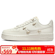 耐克NIKE板鞋女空軍一號 AIR FORCE 1運動鞋FV3654-111帆白40.5